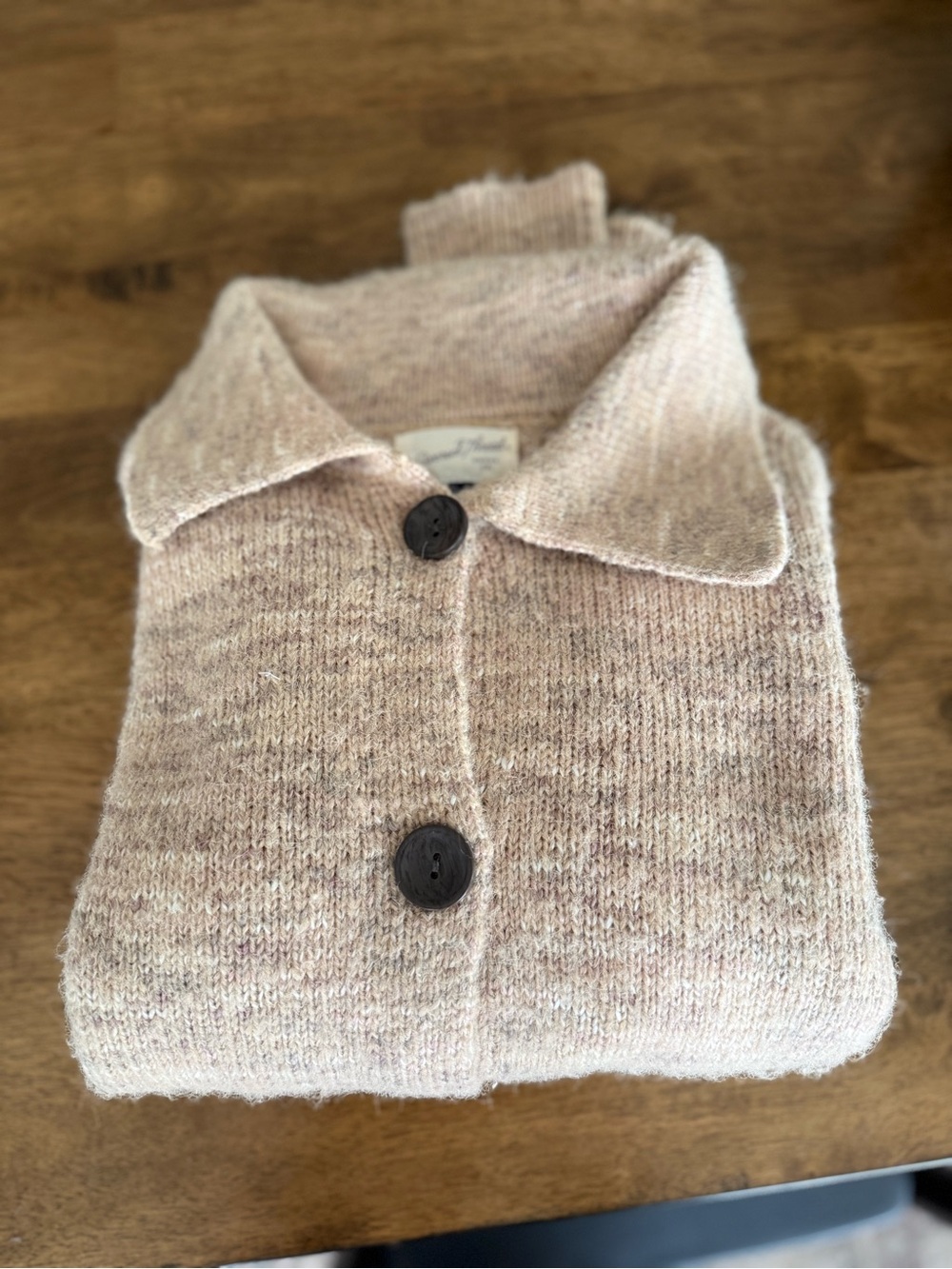 Universal Thread Cream Button-Front Knit Cardigan - Picture 7 of 8